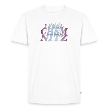 JE ME SENS CHEMNITZ - T-shirt Premium bio Homme - blanc - Devant - Nico (187cm)