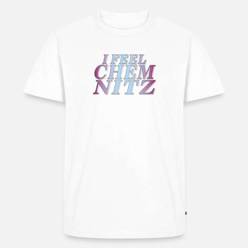 I FEEL CHEMNITZ - Männer Premium Bio T-Shirt - Weiß