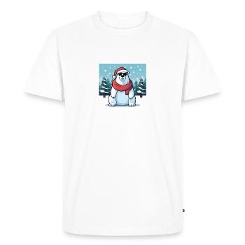 Tenue de Noël - T-shirt Premium bio Homme - blanc - Devant - Nico (187cm)