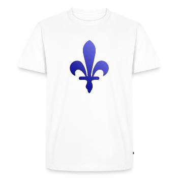 Chemise Bosna drapeau de la Bosnie – Bosniaque parfaite - T-shirt Premium bio Homme - blanc - Devant - Nico (187cm)
