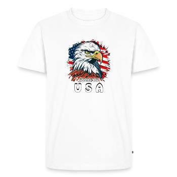 WHITE-TAILED EAGLE HOME IN United States - Men's Premium Organic T-Shirt - white - Front - Nico (187cm)