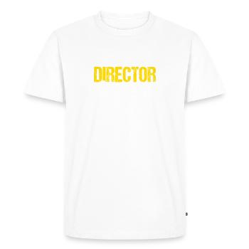 Je suis un directeur de groupe pour gagner du temps Répétitions amusantes - T-shirt Premium bio Homme - blanc - Devant - Nico (187cm)