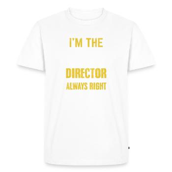 I'm The Camp Director Funny Director Camping - Men's Premium Organic T-Shirt - white - Front - Nico (187cm)