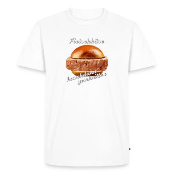 Meatloaf sliced wafer-thin - Men's Premium Organic T-Shirt - white - Front - Nico (187cm)