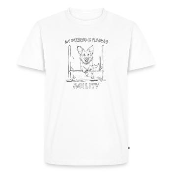 AGILITY DE SPORT CANIN - T-shirt Premium bio Homme - blanc - Devant - Nico (187cm)