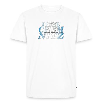 JE ME SENS CHEMNITZ - T-shirt Premium bio Homme - blanc - Devant - Nico (187cm)