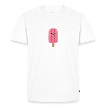 Juste un garçon qui aime les sucettes glacées Été drôle - T-shirt Premium bio Homme - blanc - Devant - Nico (187cm)