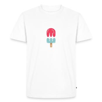 Popsicle Season Ice Pop Funny Popsicle Frozen - Men's Premium Organic T-Shirt - white - Front - Nico (187cm)