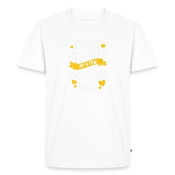 Fier grand-père de quelques enfants malins Drôle Intelligent - T-shirt Premium bio Homme - blanc - Devant - Nico (187cm)