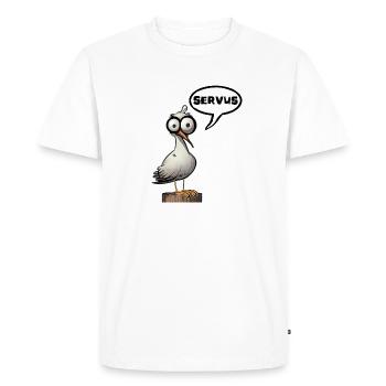 Servus - T-shirt Premium bio Homme - blanc - Devant - Nico (187cm)