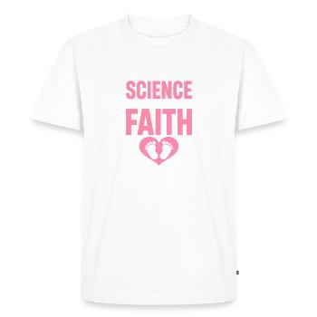 Funny IVF Egg Retrieval Day In Vitro - Men's Premium Organic T-Shirt - white - Front - Nico (187cm)