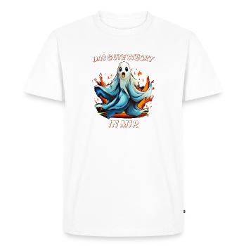 SPIRIT THE GOOD IS IN ME - Men's Premium Organic T-Shirt - white - Front - Nico (187cm)