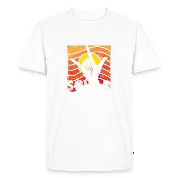 sign language squad Design for a sign language - Men's Premium Organic T-Shirt - white - Front - Nico (187cm)