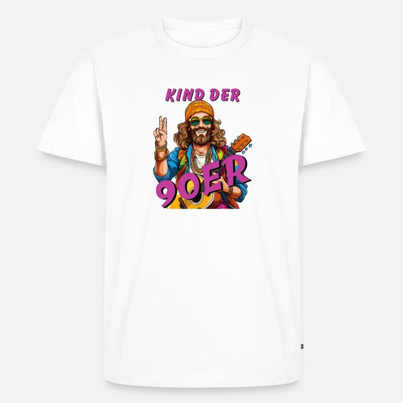 MANN KIND DER 90er - Männer Premium Bio T-Shirt - Weiß