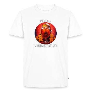 ENFIN LA FÊTE DE NOËL - T-shirt Premium bio Homme - blanc - Devant - Nico (187cm)