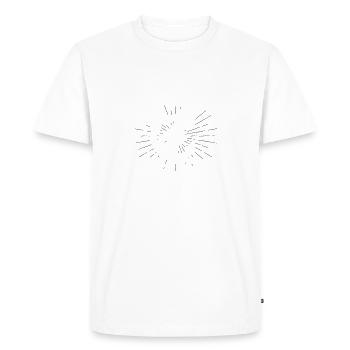 Drop It Like It’s Yacht - Capitaine de bateau - T-shirt Premium bio Homme - blanc - Devant - Nico (187cm)