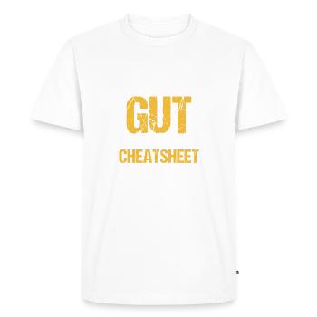 Faites confiance à votre instinct et non à votre aide-mémoire Fantaisie amusante - T-shirt Premium bio Homme - blanc - Devant - Nico (187cm)