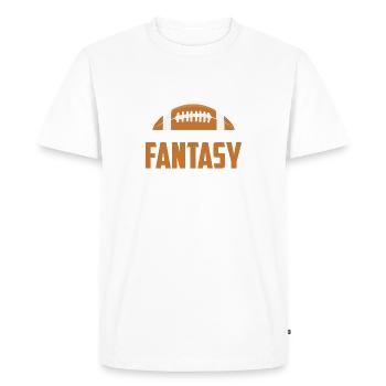 Introverti mais prêt à discuter de fantaisie amusante - T-shirt Premium bio Homme - blanc - Devant - Nico (187cm)