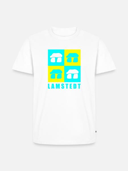 Stein 2C - Männer Premium Bio T-Shirt - Weiß