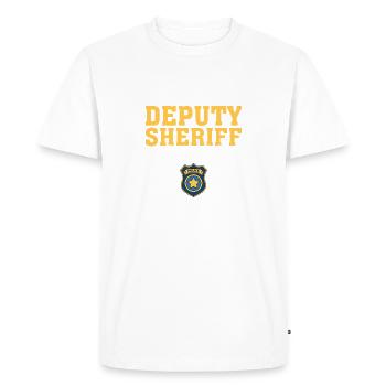 My Favorite Deputy Sheriff Calls Me Mom Funny - Men's Premium Organic T-Shirt - white - Front - Nico (187cm)