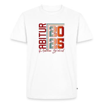 Abitur 2025 Abiturienten Abitur Abitur Abitur Exam Gift - Men's Premium Organic T-Shirt - white - Front - Nico (187cm)
