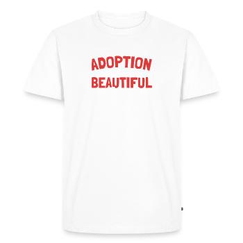 L’adoption est une belle chose Gotcha Day Foster - T-shirt Premium bio Homme - blanc - Devant - Nico (187cm)