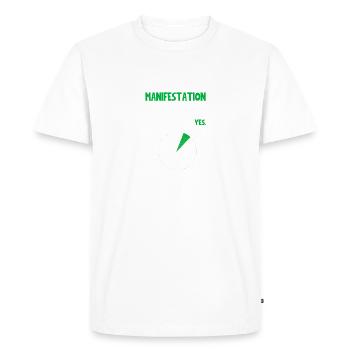 Goal Manifesting Will I talk about Funny Quote Nov - Men's Premium Organic T-Shirt - white - Front - Nico (187cm)