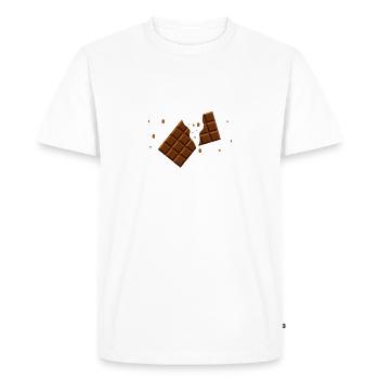 Drôle de chocolat diète Choco Candy Sweet Tooth - T-shirt Premium bio Homme - blanc - Devant - Nico (187cm)
