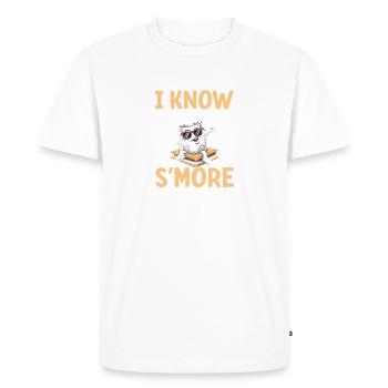 Funny Smores Graham Crackers Sweet Snacks - Men's Premium Organic T-Shirt - white - Front - Nico (187cm)