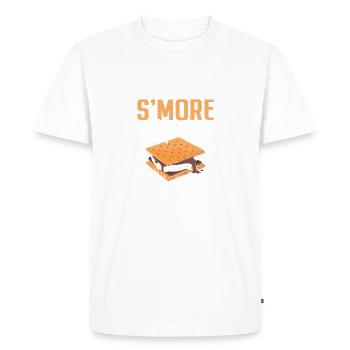 Funny Smores Sweet Snacks Graham Crackers Smore - Men's Premium Organic T-Shirt - white - Front - Nico (187cm)