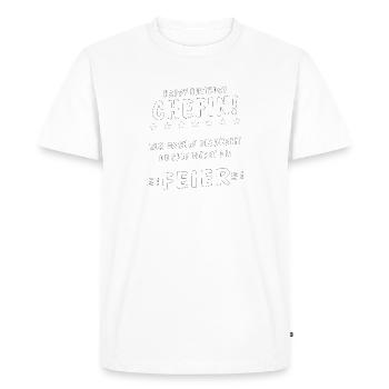 JOYEUX ANNIVERSAIRE PATRON - T-shirt Premium bio Homme - blanc - Devant - Nico (187cm)