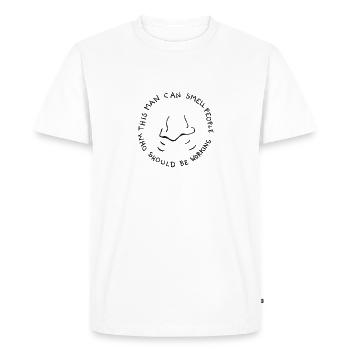 funny saying colleague supervisor sketch - Men's Premium Organic T-Shirt - white - Front - Nico (187cm)