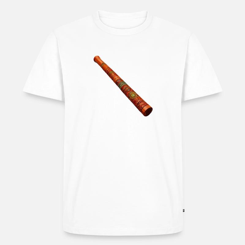 DIDGERIDOO - Männer Premium Bio T-Shirt - Weiß