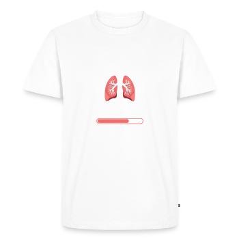 Inhalothérapeute En Progression Futur RT - T-shirt Premium bio Homme - blanc - Devant - Nico (187cm)