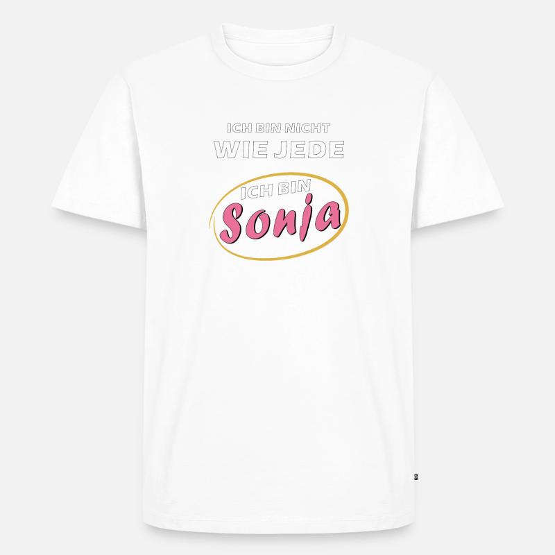 ICH BIN Sonja - Männer Premium Bio T-Shirt - Weiß