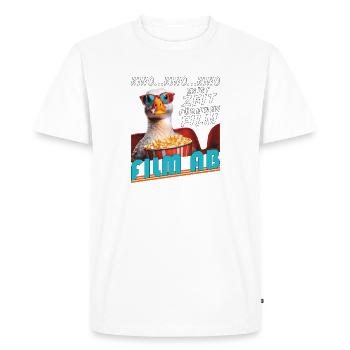 GOOSE CINEMA TIME FOR FILM - Men's Premium Organic T-Shirt - white - Front - Nico (187cm)
