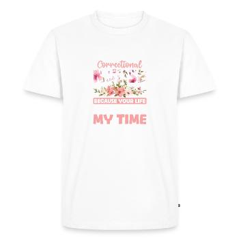 I Become A Correctional Nurse Funny Nursing - Men's Premium Organic T-Shirt - white - Front - Nico (187cm)