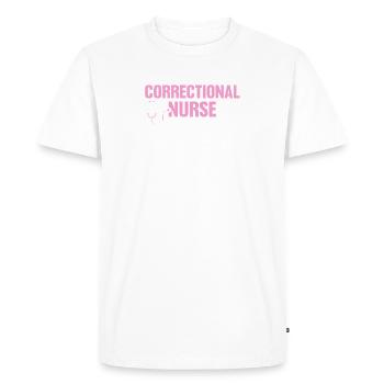 Correctional Nurse Funny Definition Nursing - Men's Premium Organic T-Shirt - white - Front - Nico (187cm)