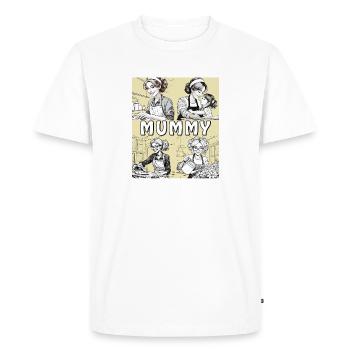 WIFE HOUSEWORK MUMMY - Men's Premium Organic T-Shirt - white - Front - Nico (187cm)