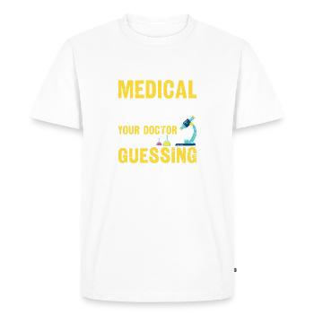 Je suis un fier laboratoire médical Funny Lab - T-shirt Premium bio Homme - blanc - Devant - Nico (187cm)