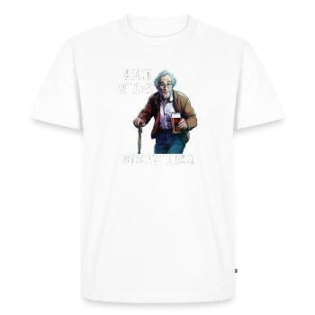 L’HOMME AUJOURD’HUI DE NOUVEAU SUPERVISÉ CONSOMMATION D’ALCOOL - T-shirt Premium bio Homme - blanc - Devant - Nico (187cm)