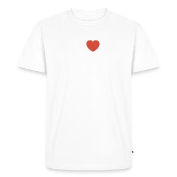 Honey badger - Men's Premium Organic T-Shirt - white - Front - Nico (187cm)