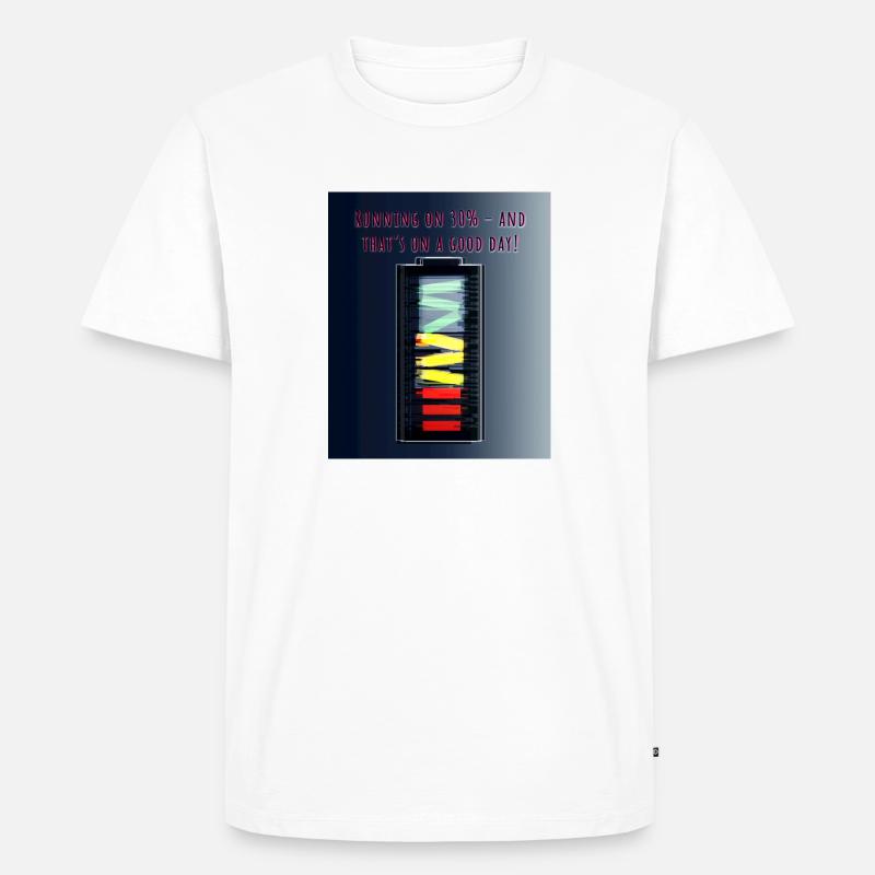 MG Akku Not loading - Männer Premium Bio T-Shirt - Weiß