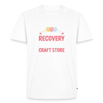 I'm A Craftaholic Funny Sewing Fabricologist - Men's Premium Organic T-Shirt - white - Front - Nico (187cm)