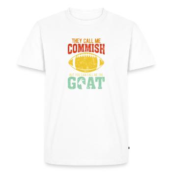 Ils m’appellent commish Retro Fantasy Football FFL - T-shirt Premium bio Homme - blanc - Devant - Nico (187cm)