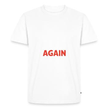 Promoted to Big Sister 2025 Again Funny Sister - Men's Premium Organic T-Shirt - white - Front - Nico (187cm)