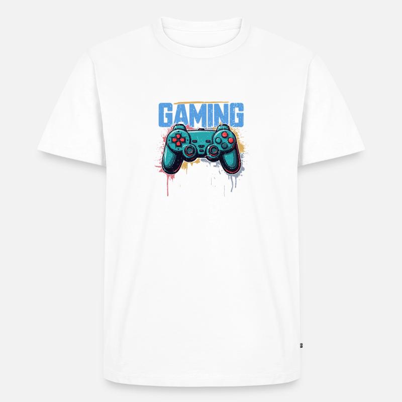Mode de jeu activé - T-shirt Premium bio Homme - blanc