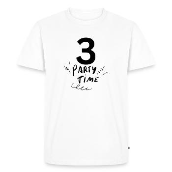 3 - T-shirt Premium bio Homme - blanc - Devant - Nico (187cm)
