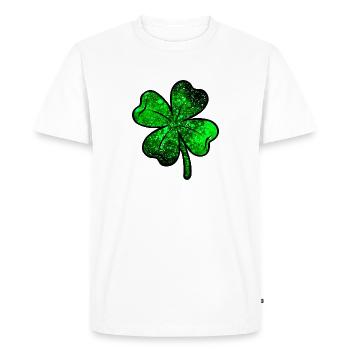 Chance cosmique - T-shirt Premium bio Homme - blanc - Devant - Nico (187cm)