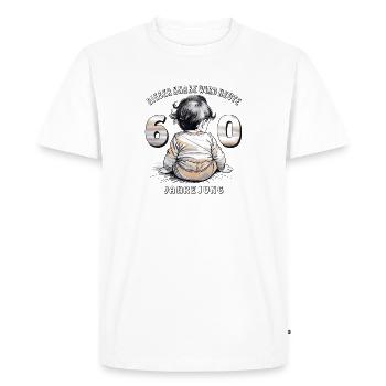 ENFANT FÊTÉ GARÇON - T-shirt Premium bio Homme - blanc - Devant - Nico (187cm)
